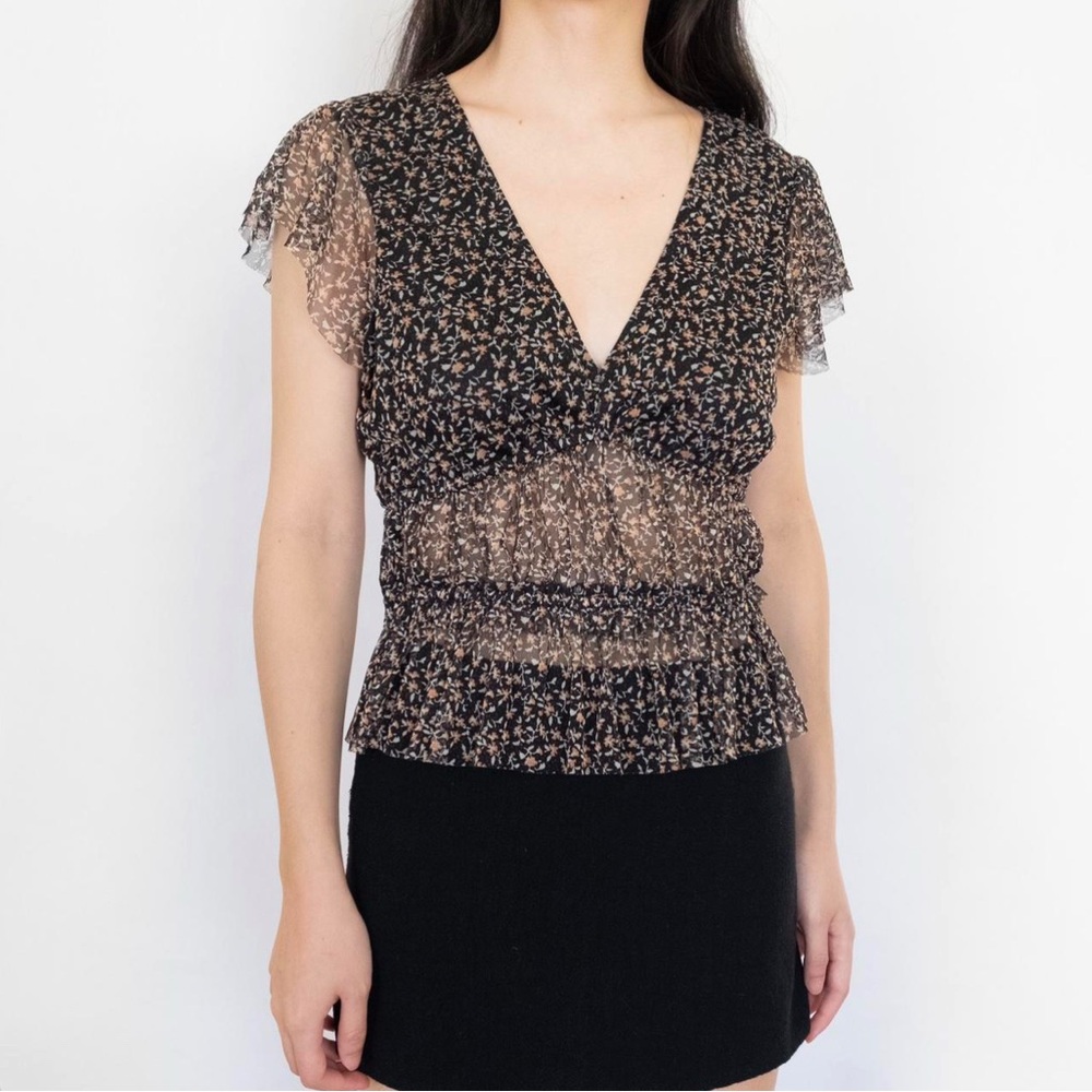 American Eagle Tulle Mesh Top